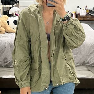 KHAKI GREEN UTILITY JACKET SZ SMALL